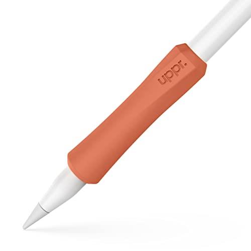 UPPERCASE Designs NimbleGrip Premium Silicone Ergonomic Grip Holder, Dual Sided Design, Compatible with Apple Pencil 1st Generation and Apple Pencil 2nd Generation (1 Pack, Clay)