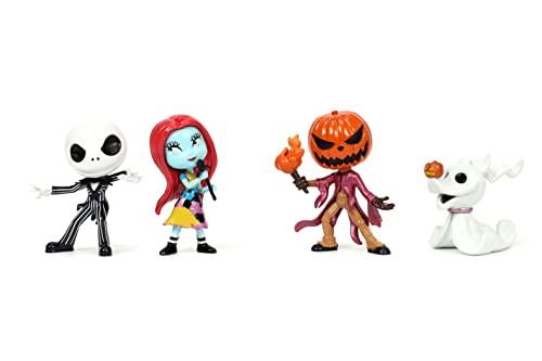 Jada Toys Disney 2.5" The Nightmare Before Christmas 4-Pack Die-cast Metal Figurine, Toys for Kids and Adults