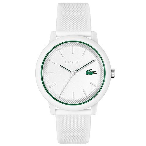 Lacoste 12.12 Multifunction White Silicone White Dial Men's Watch