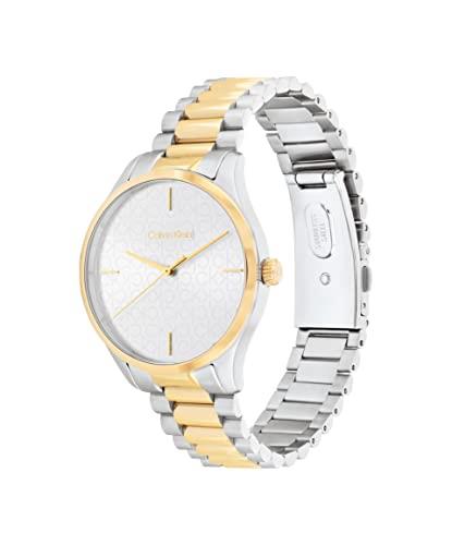 Calvin Klein CK Iconic Two Tone Stainless Steel Dial Unisex Watch