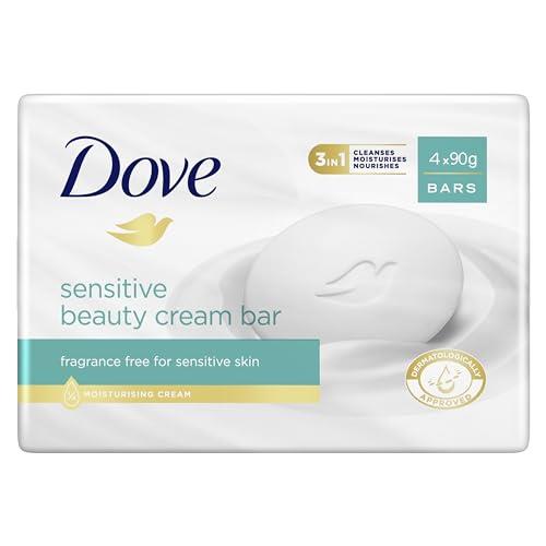 Dove Beauty Cream Bar Sensitive Soap (4 x 90g bars)