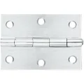 Romak 802390 Stainless Steel Loose Pin Butt Hinge, 85 mm x 60 mm Size, Brushed, Pack of 2