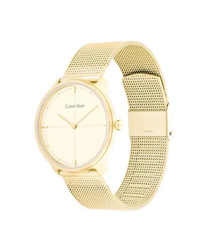 Calvin Klein Iconic Plated Thin Gold 1 Steel Champagne Dial Unisex Watch