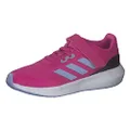 adidas Sportswear RunFalcon 3.0 Elastic Lace Top Strap Kids Shoes, Lucid Fuchsia/Blue Dawn/Core Black, US 13K