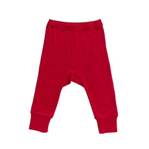 Merino Baby Merino Wool Pant for 3-6 Months Babies, Red