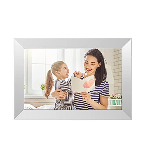 KODAK 10.1-inch Classic Digital Photo Frame CF102P, Wi-Fi Enabled, 16GB Internal Memory, HD Touch-Screen Display with Automatic Rotation, Music, Video, Weather and Calendar Features (White)