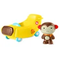 Skip Hop Toddler Cause & Effect Toy for Toddlers 2+, Car Plane Toy with Monkey Figurine, Zoo Crew