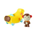 Skip Hop Toddler Cause & Effect Toy for Toddlers 2+, Car Plane Toy with Monkey Figurine, Zoo Crew