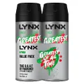 LYNX Africa Antiperspirant Aerosol deodorant Body Spray 165ML x 2 Pack,72 Hour anti-sweat , the G.O.A.T. of fragrance