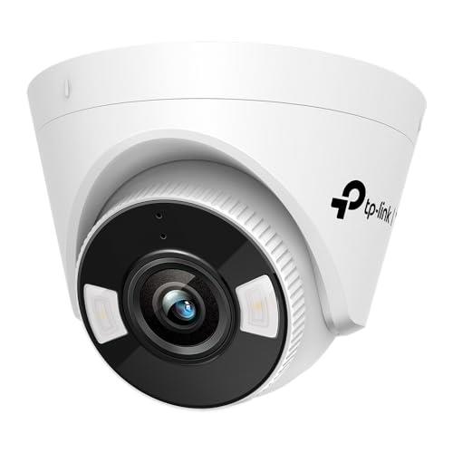 TP-Link VIGI 5MP Turret Network Smart Security Camera, Full-Colour, H.265+, 120dB WDR, Smart AI Detection, Two-Way Audio, PoE/ 12V DC, Remote Control, Onboard Storage (VIGI C450(4mm))