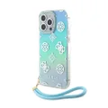 Guess Glitter Peony Edition for iPhone 15 Pro Max, Turquoise