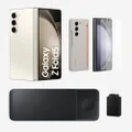 Samsung Galaxy Fold5 1TB Cream + Trio Charger + 65W Trio Adaptor + Slim S-pen Case (Sand) + Front Protection Film - Starter Bundle