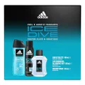 adidas Ice Dive Giftset including the adidas Ice Dive Eau de Toilette, Deodorant Body Spray and Shower Gel, 100 ml + 250 ML + 150 ml