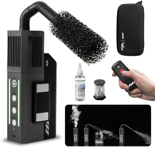 Smoke Ninja - Wireless Handheld Mini Fog, Steam and Dry Ice Effect Machine - Entry-Level, Battery Powered, Portable with 3 Settings, Fog, Steam and Dry Ice for Photography, Film Sets and Studios