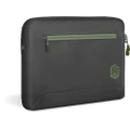 STM Eco Sleeve Fits up to a 16" Laptop – Made of 100% Recycled Fabric, Slim Lightweight and Durable, Protective Padded Laptop Compartment with Front Zipper Pocket - Black