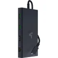 Razer USB-C Dock - 11 Ports with HDMI, Gigabit Ethernet, 3.5mm Audio Port, USB-A & -C, Compatible with Windows and Mac (Screen Output with 4K, 7.1 Surround Sound) Black