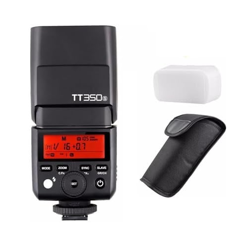 Godox TT350S Flash for Sony Camera 2.4G HSS 1/8000s TTL Wireless Compact Speedlite Flash for Sony A7III A7IV A7R A7S A7 A7-II A7-III A7R-II A7R-III A6400 A6300 A6000 Mirrorless DSLR w/Color Filter