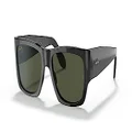 Ray-Ban Rb2187 Nomad Square Sunglasses, Black/G-15 Green, 54 mm