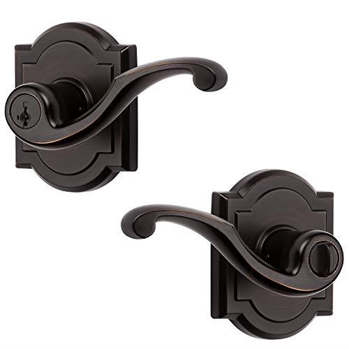 Baldwin 354MDL ARB 11P SMT CP Madrina Entry Lever Featuring SmartKey, Venetian Bronze
