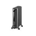 De'Longhi TRRS0715E.G, 1500W Radia S Oil Column Heater w/Timer, Black