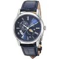 Orient Men's 'Sun and Moon Version 3' Japanese Automatic/Hand-Winding Watch with Sapphire Crystal, Blue