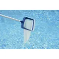 Poolmaster Deluxe Heavy Duty Vinyl Liner Swimming Pool Rake with Rubber Bumper for Above Ground or In Ground Pools, Blue & White