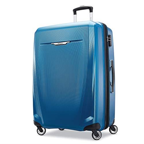 Samsonite Winfield 3 DLX Hardside Luggage with Spinner Wheels, Blue/Navy (Blue) - 120754-1112