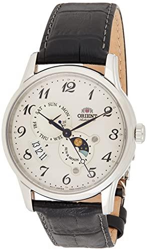 Orient Men's "Sun and Moon Version 4" Japanese Automatic Stainless Steel Watch, White