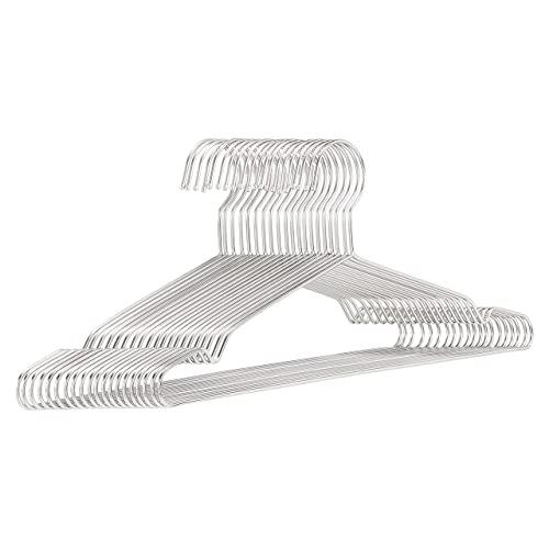 Amazon Basics Stainless Steel Clothes Hangers - 20-Pack