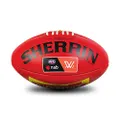 Sherrin AFLW Replica Game Leather Ball, Red, Size 4