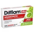Difflam Plus Aneasthetic Sore Throat 16 Lozenges, Pineapple and Lime