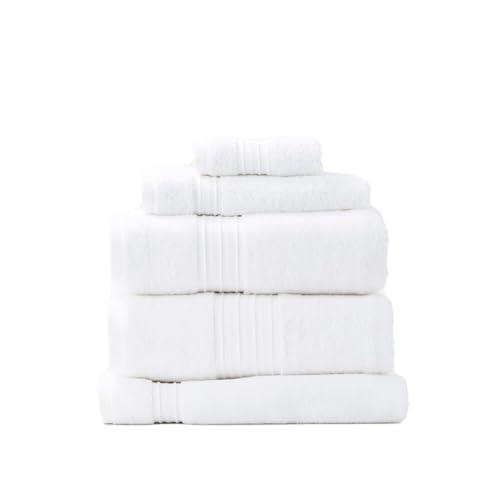 5pc Renee Taylor Brentwood Hand/Bath Towel Set Low Twist 650 GSM Cotton Bright