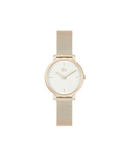 Lacoste Suzanne IP Carnation Gold Steel White Dial Women's Watch