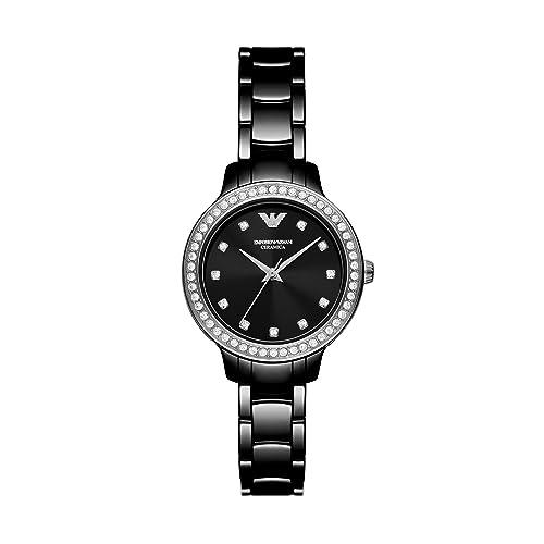 Emporio Armani Black Analog Watch AR70008