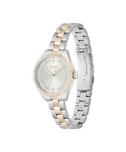 Hugo Boss Sage Two Tone Stainless Steel Silver White Dial Women's Watch