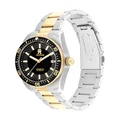 Tommy Hilfiger TH85 Two Tone Stainless Steel Automatic Black Dial Men's Watch