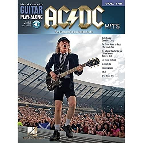 Music Sales America AC/DC Hits Guitar Play-Along Volume 149 Book