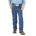Wrangler Little Boys' Original Cowboy Cut George Strait Jeans, Heavy Denim Stone, 7 Regular