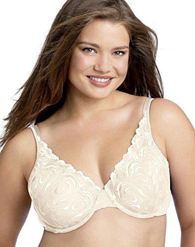 Playtex Women's Love My Curves Feel Gorgeous Underwire Full Coverage Bra 4513, Mother of Pearl/Warm Steel Combo, 42DDD