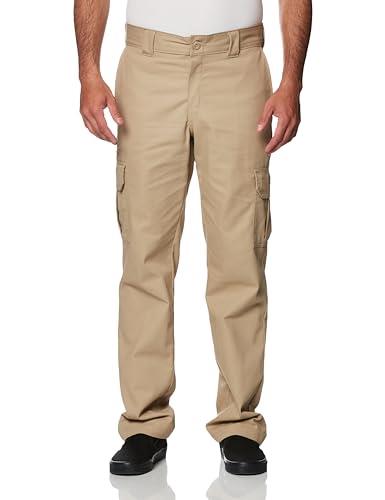 Dickies Men's Regular Straight Flex Twill Cargo Pant, Desert Sand, 36W x 30L