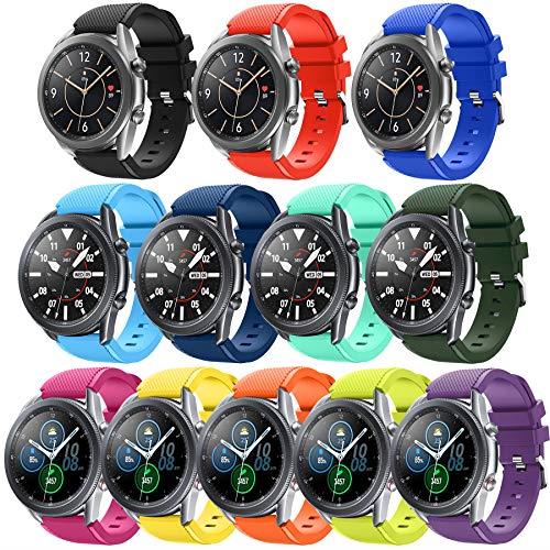 Smart Watch Band Compatible for Samsung Gear S3 Frontier/Classic,Budesi 22mm Soft Replacement Sport Bracelet Strap Compatible Samsung Gear S3 Frontier / S3 Classic/Moto 360 2 2nd Gen Man(46mm)
