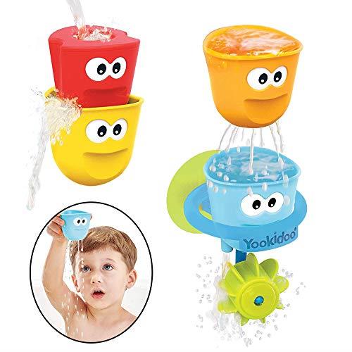 Yookidoo Fill 'N' Spill Action Cups Bath Toy, Multicolour, 40161