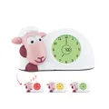 ZAZU Sam The Lamb Watch - Sleep Coach Clock and Night Light for Kids | Teaches Your Child When to Wake Up with Visual Indicators | Adjustable Brightness | Automatic Shut-Off
