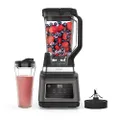 Ninja 2-in-1 Blender with 3 Automatic Programs; Blend, Max Blend, Crush, and 4 Manual Settings, 2.1L Jug & 700ml Cup, 1200W, Dishwasher Safe Parts, Auto-iQ, Black BN750UK