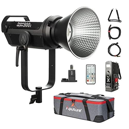 Aputure LS 300X LED Video Light,300W Bi-Color 2700-6500K with Sidus Link App Adjustable Bowens Mount Light for Photography,Outdoor Shooting (V-Mount)