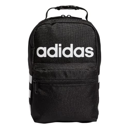 adidas Unisex-Adult Santiago 2 Insulated Lunch Bag, Black/White, One Size, Classic