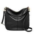FOSSIL Women's Western Hobo Bag, Black, Medium US