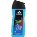 Adidas Team Five Special Edition Mens Shower Gel and Shampoo, 250 ml