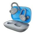 Skullcandy Push Active in-Ear Wireless Earbuds, 43 Hr Battery, Skull-iQ, Alexa Enabled, Microphone, Works with iPhone Android and Bluetooth Devices - Light Grey/Blue