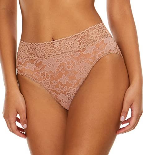 Hanky Panky Women's Daily Lace French Brief, Taupe, Large